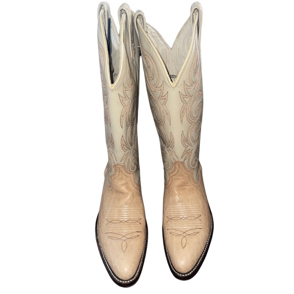 Dan Post Other - Vintage Dan Post Cream tan Cowboy Boots